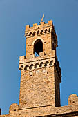 Volterra, Palazzo dei Priori, la torre campanaria.